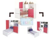 Quarto Completo Infant Bebê Berço Vira Minicama
